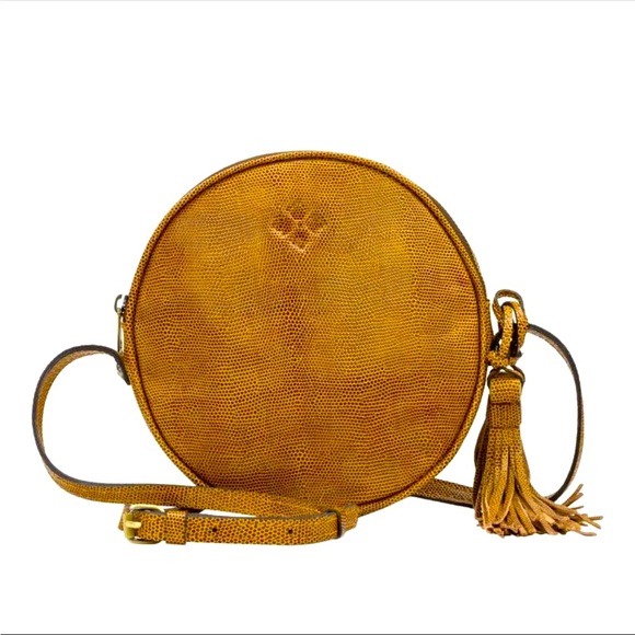 Patricia Nash Handbags - Patricia Nash Canteen Scafatti Lizard Round Crossbody Bag